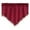 Red, variant on Double-Sided Polyester Ascot Valance for Kitchen Window Curtains Valance for Living Room, Pack of 1(Red, 51.18" W x 23.62" L)