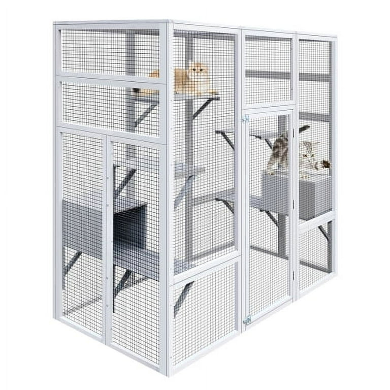 Outdoor Wooden Cat House, Large 62.6 Outdoor Wooden Cat House, Large 62.6