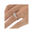 thumbnail image 6 of 6.50MM D-F VS Moissanite Engagement Ring (0.88 ct Moissanite Weight, 1.00 ct dew) Round Shape 14K Gold, 6 of 7