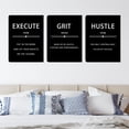 thumbnail image 5 of Inspirational Wall Art Set of 3, Minimalist Framed Wall Art Motivational Black Canvas Artwork Paintings, Positive Quotes Room Decor, Office Wall Posters for Living Room Bedroom Office 12"x16"x3, 5 of 6