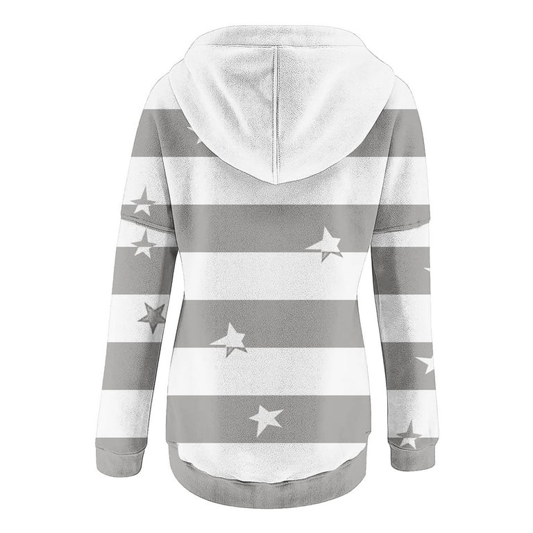 Star print colorblock online sweatshirt