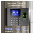 thumbnail image 2 of Time Clock,Attendance Machine Work Punch Card Machine Fingerprint Recognition Sign-in Machine, 2 of 6