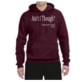 thumbnail image 2 of Wild Bobby, Ain't I Though? Sojourner Truth 1851, Unisex Graphic Hoodie SweatTees, Maroon, Medium, 2 of 3