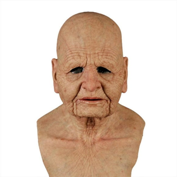 Halloween Latex Face Cover  Horror Heagear Halloween Latex Face Cover Novelty Old Man Horror Heagear For  Party