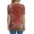 thumbnail image 4 of NAMTYQX Blouses for Women Dressy Casual True Classic Tees Patterned Tops for Women Trendy Summer Wine Size S, 4 of 5