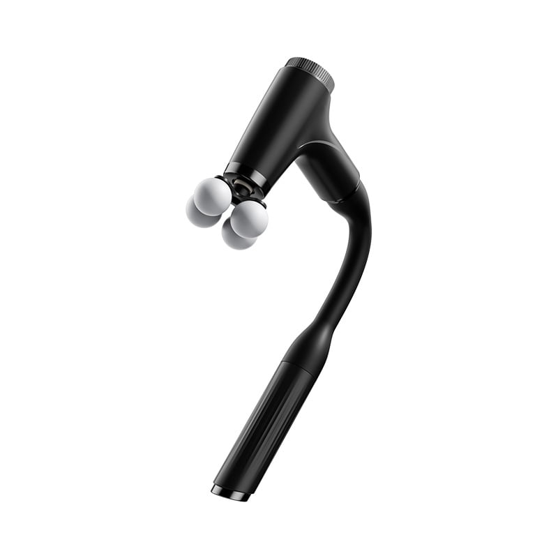 CNV Professional Extended Handle Massage Gun with 6-Node Head, Smart Percussion Massager for Self-Back Reach and Neck Relaxation, 10 Speeds, LCD