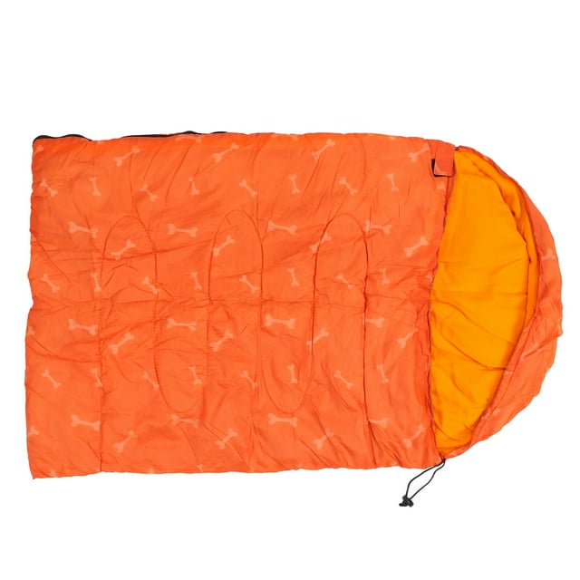 Camping Dog Bed, Soft Warm Zipper Design Dog Sleeping Bag Multi Functional With Storage Bag For Hiking For Travel