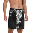 thumbnail image 2 of Naloa White Black Sheep skull Men's Short Pajama Pants, Pj Shorts, Lounge Comfort Shorts-X-Large, 2 of 6