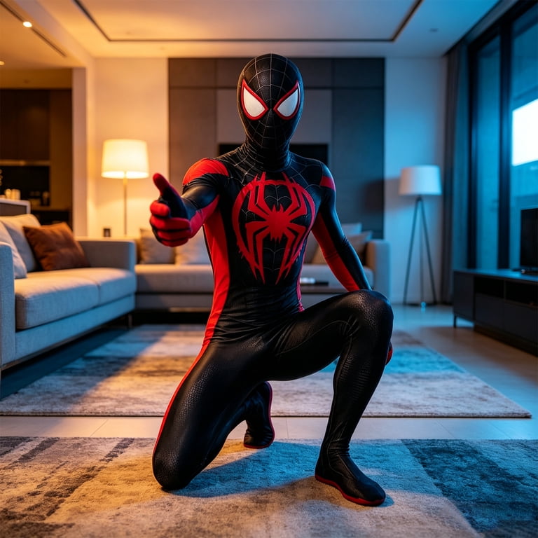 Spider Outfits, Spider Emblem Hero Costume, Body Long Sleeve Jumpsuit ...