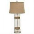 thumbnail image 2 of Benzara 78457 Gorgeous and Elegant Glass Metal Jute Table Lamp, 2 of 2