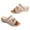 Gold, variant on Anuirheih Sandals for Women, Summer Women's Sandals Casual Slip-On Wedge Ankle Strap Open Toe Summer Sandal(Gold）