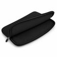 thumbnail image 2 of Vangoddy 15.6 Inch Laptop Sleeve Case, Water-Resistant Neoprene Notebook Bag with Zipper and Front Pocket, Fits 15.4-15.6 in Laptops, Black, 2 of 14