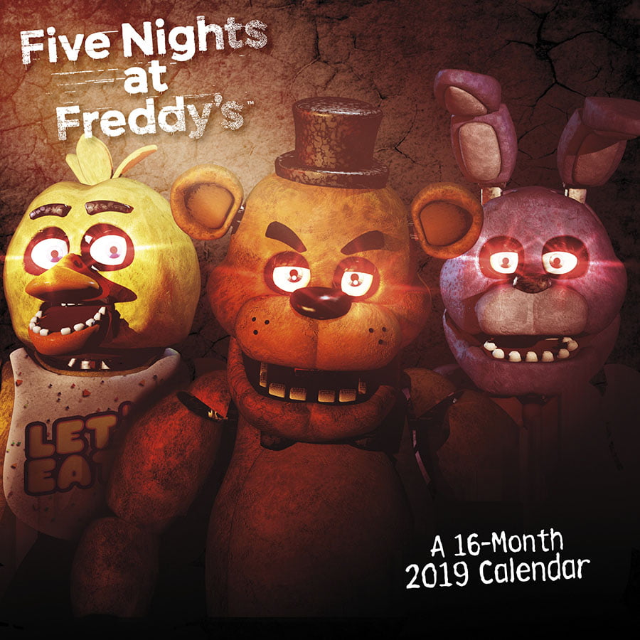 2019-five-nights-at-freddy-s-wall-calendar-walmart