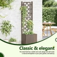 thumbnail image 5 of vidaXL 16.9 in x 16.9 in x 55.9 in Brown Plastic (PP) Solid Print Christmas Planter Boxes with UV Resistant, 5 of 8