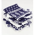 thumbnail image 3 of Soimoi 8 Pc Fat Quarter Bundle,Asian Block PaisleyPrint 18"x 22"DIY Patchwork-100% CottonPre-Cut Quilting Fabric White & Blue, 3 of 8