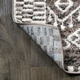 thumbnail image 6 of JONATHAN Y MOROCCAN HYPE 2 x 10 Runner Rug, Tayri Tribal Geometric - Brown/Ivory, MOH501A-210, 6 of 9