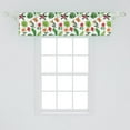 thumbnail image 2 of Ambesonne Jungle Leaves Valance Pack of 2, Tones of Green Floral, 54"X12", Multicolor, 2 of 4