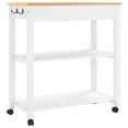 thumbnail image 5 of vidaXL Kitchen Trolley MONZA 84x40x90 cm Solid Wood Pine, 5 of 5