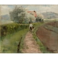thumbnail image 2 of Torsten Wasastjerna 14x12 Black Ornate Wood Framed Double Matted Museum Art Print Titled: Montmorencysta (1890), 2 of 5
