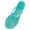 Mint Green, variant on Ladies' Transparent Jelly Flip Flops - Summer Clip Toe Beach Sandals & Slippers,for Size 6.5