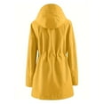 thumbnail image 4 of ChicHaven chaqueta impermeable para mujer Women's Rain Jackets Waterproof Raincoat Hiking Windbreaker for Travel Yellow L, 4 of 7
