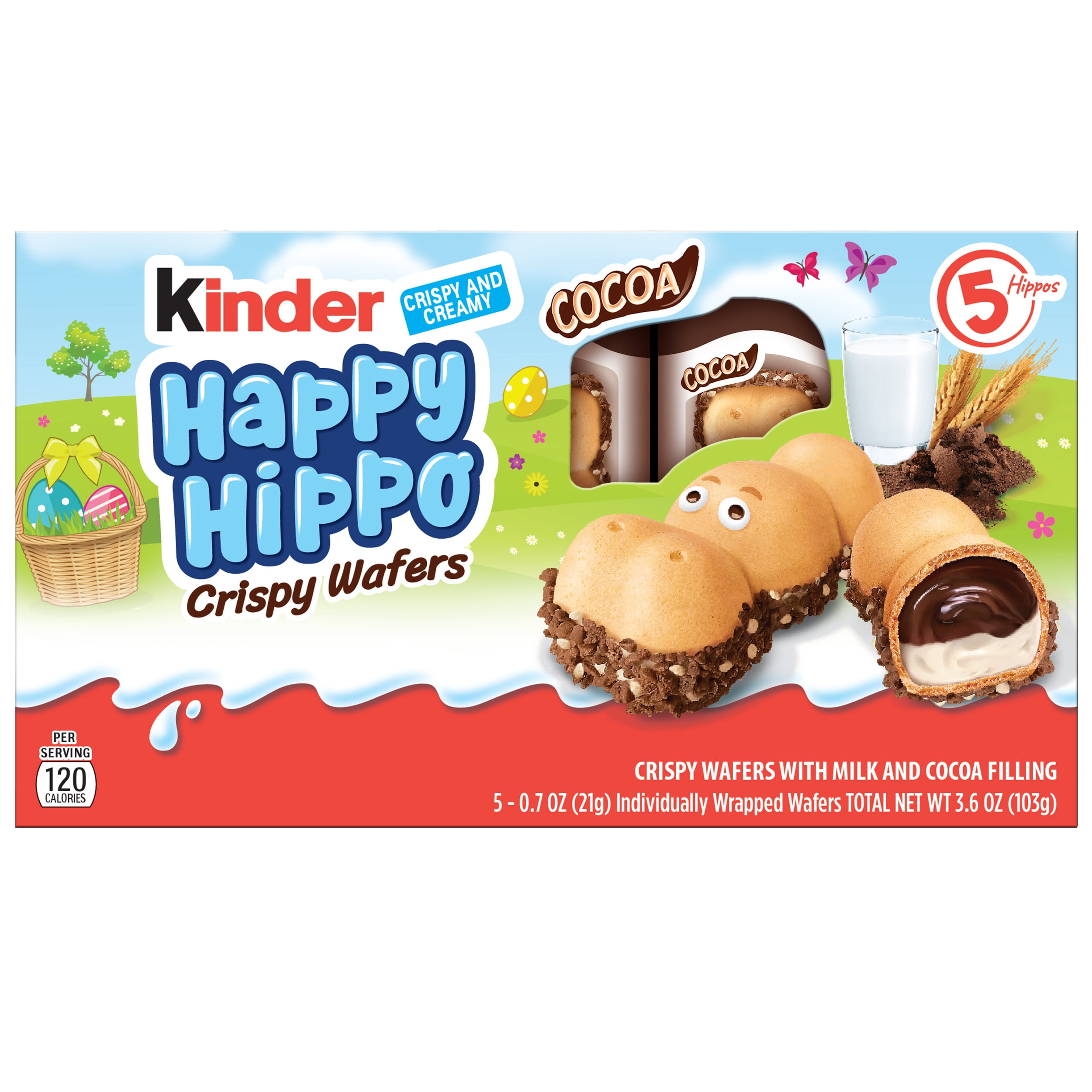 Kinder Joy Happy Hippo Crispy Wafers Great For Halloween 0 7 Oz 5 Count Walmart Com