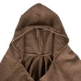 thumbnail image 5 of Nuevas mujeres de punto Poncho Cape con capucha de rayas de gran tamaño Cardigan suéter Long Shawl S Abanopi Beige, 5 of 5