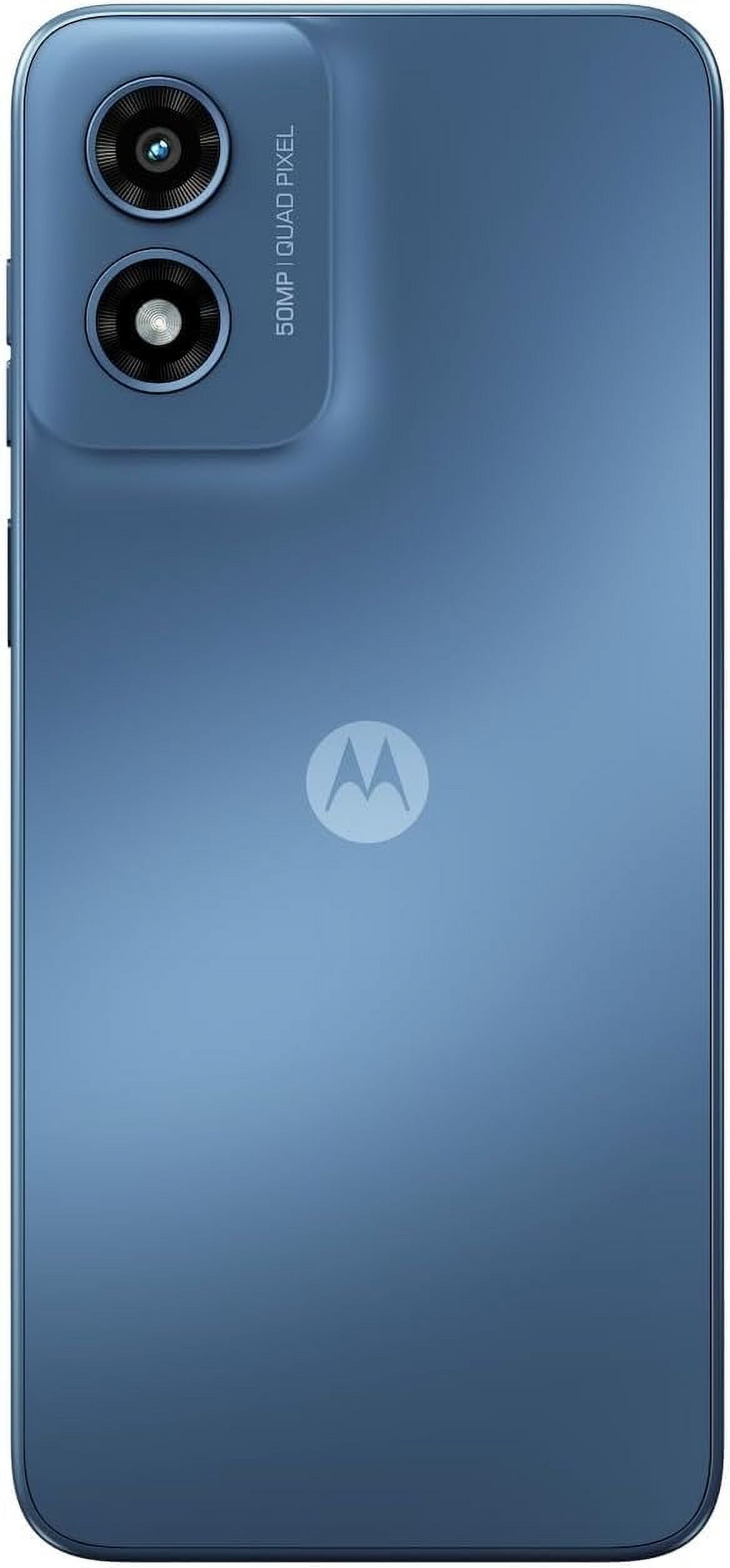 No Plan-Unlocked Device Motorola XT2413-2 Moto G Play 2024 6.5'' 4G LTE 4GB RAM 64GB Storage Smartphone Blue