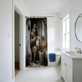 thumbnail image 4 of Funny Bi-g-foot Shower Curtain, Mysterious For-est S-as-quatch Animal Cool Wild Animal Shadow Bath Decor Shower Curtain Set, Waterproof Polyester Fabric Shower Curtains with 12 Hooks,70X70 inchs, 4 of 4