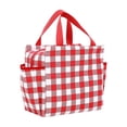 thumbnail image 2 of Dmlowu Insulated Lunch Bag for Women Men, Reusable Large Capacity Food Cooler Bag with Handle, 3 Layer Thermal Lunch Box for Work Picnic Beach Camping, 2 of 7