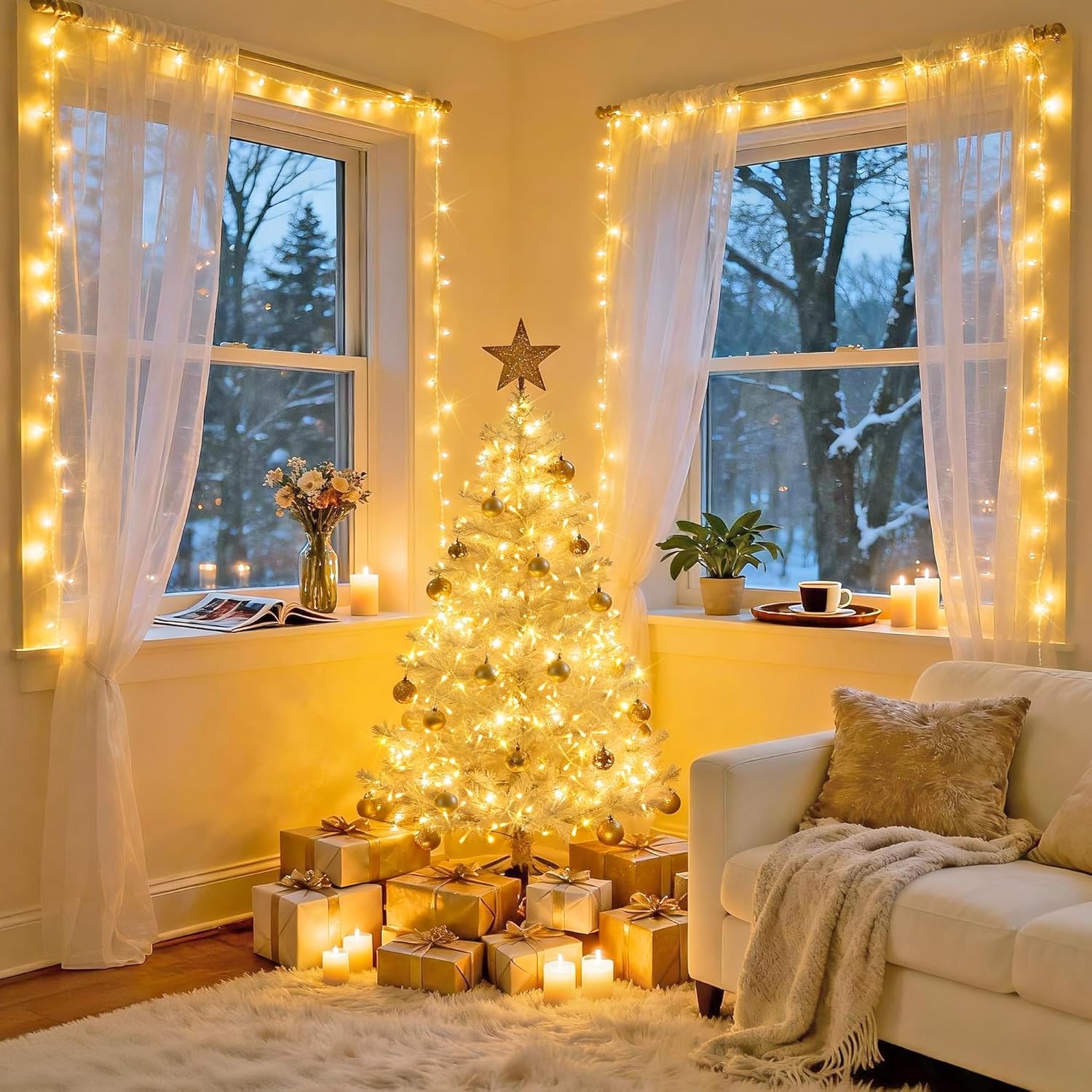 JMEXSUSS 66-Foot 200-LED Connectable Christmas String Lights photo 6