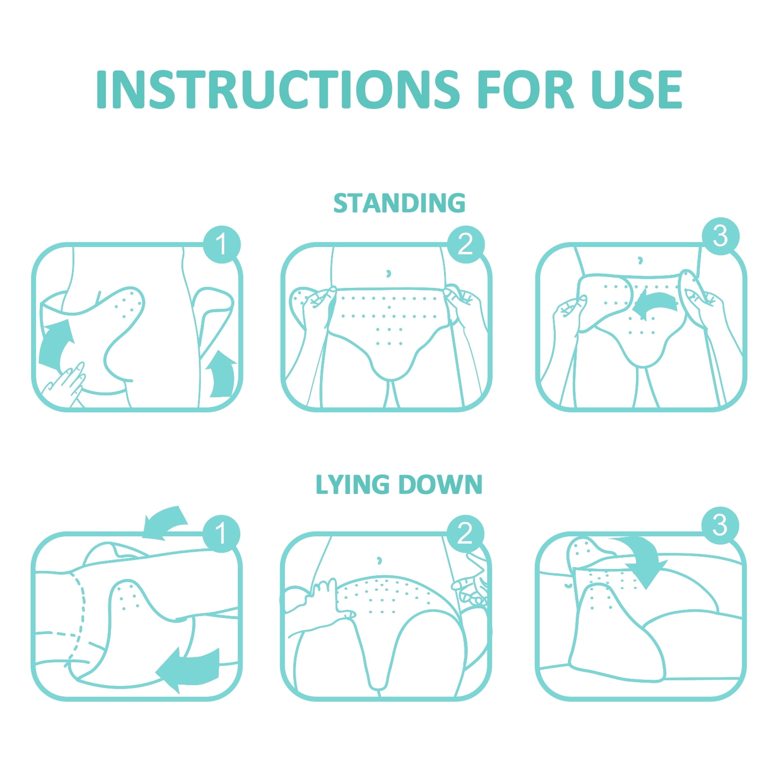 Littleforbig Washable Adjustable Adult Pocket Nappy Cover Reusable Waterproof Cloth Baby Parade Adult Diaper Wrap Cover One Size