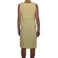 thumbnail image 3 of LAUREN RALPH LAUREN V-Neck Faux Wrap Empire Waist Dress, Island Yellow (16), 3 of 4