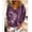 Purple, variant on kayannuo Womens Tops Long Sleeve Shirts Fall Women Fashion O-neck Pullover Casual Loose Printed Long Sleeve Tops Blouse Purple