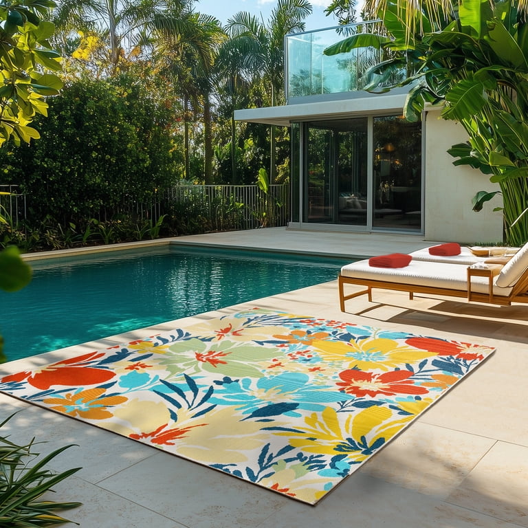 Ziesta Swish Indoor/ Outdoor Polypropylene Multi Machine Made Area