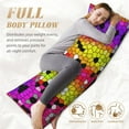 thumbnail image 5 of Disketp Colorful Tie Dye Stained Glass 1 Print Body Pillow Cover - Super Soft 20x54 Body Pillow Case,Long Side Hidden Zipper, 5 of 8