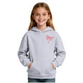 thumbnail image 3 of KyCheLot Girls Casual Hoodies Cute Bow Print Trendy Long Sleeve with Front Pocket Warm Loose Sweatshirts 2-14 Years, 3 of 6