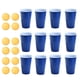 thumbnail image 1 of Matsuzay Juego de 12 unidades de juego de fiesta, pelota de tenis de mesa, juego de tazas de bebida, tazas de plástico para bebidas de fiesta familiar, Kits de decoración para fiestas azul Matsuzay HA002824-02B, 1 of 6