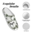 thumbnail image 5 of Yiaed Palm Trees Zebra Print Slippers Fuzzy Warm Cozy Slippers Non Slip House Slippers For Indoor Outdoor Slippers House Slippers-35/36, 5 of 7