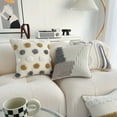 thumbnail image 4 of Walbest Boho Throw Pillow with Braided Rope Pattern And Tassels Soft Cotton Linen Textured Cushion for Sofa Bed Office, 4 of 8