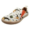 thumbnail image 4 of Halloween Slip on Loafers for Women Pumpkin Ghost Witch Print Canvas Casual Walking Flats Shoes Fashion Sneakers, 4 of 5