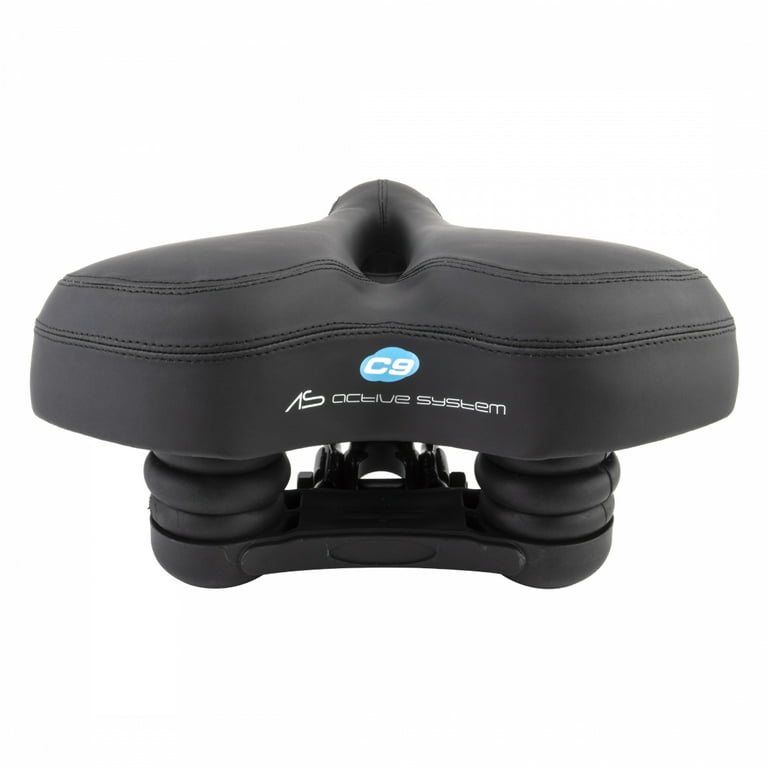 Cloud 9 Unisex Bicycle Seat Comfortable XL Memory Foam Air Flow Relief Channel Black Adult Sport Walmart