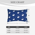 thumbnail image 4 of Goofa Moon Lamb Pattern Pillow Case – Plush & Soft Cushion Cover, Hypoallergenic Throw Pillow Case for Comfortable Sleep with Envelope Closure-14"x20", 4 of 6