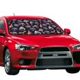 thumbnail image 2 of Disketp Windshield Sun Shade, Car Sun Shade For Front Window Mushroom Doodle Sunshades Sun Visor Protector Blocks Uv Rays Foldable, 2 of 9