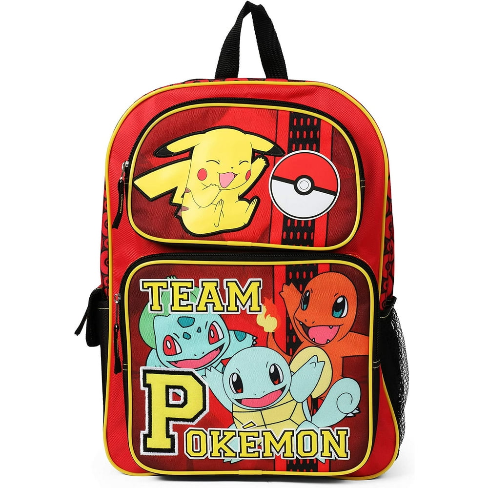 Pokémon - Pokemon Team Pokemon Red 16 Inch Backpack - Walmart.com ...