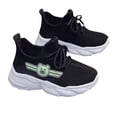 thumbnail image 3 of Fdrone Men's Elevator Lace-Up Bear Print Non Slip Sneakers Hidden Height Increase Breathable Mesh Running Sport Shoes Lightweight Athletic Casual Shoes for Men (4.5-5 Years, Black), 3 of 3