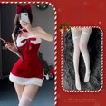 thumbnail image 3 of Vestido de lencería sexy de Navidad, disfraz de conejita dulce, conjunto de mujer conejo, disfraz de cosplay, juego de rol, uniforme, conjunto de actuación en el escenario, 3 of 5