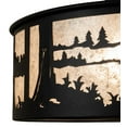 thumbnail image 3 of Meyda Tiffany 237711 Quiet Pond 2 Light 22" Wide Semi-Flush Drum Ceiling Fixture - Black, 3 of 7