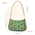 thumbnail image 3 of FORMRS Womens Shoulder Bag with Chain Strap Clutch Purse Cute Tote Handbag, American Footballs, 3 of 7