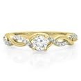 thumbnail image 3 of Dazzlingrock Collection 0.50 Carat (ctw) 14K White Diamond Ladies Split Shank Engagement Ring 1/2 CT, Yellow Gold, Size 9.5, 3 of 4